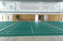 亞強體育施工案例:pvc羽毛球場YQ-003,